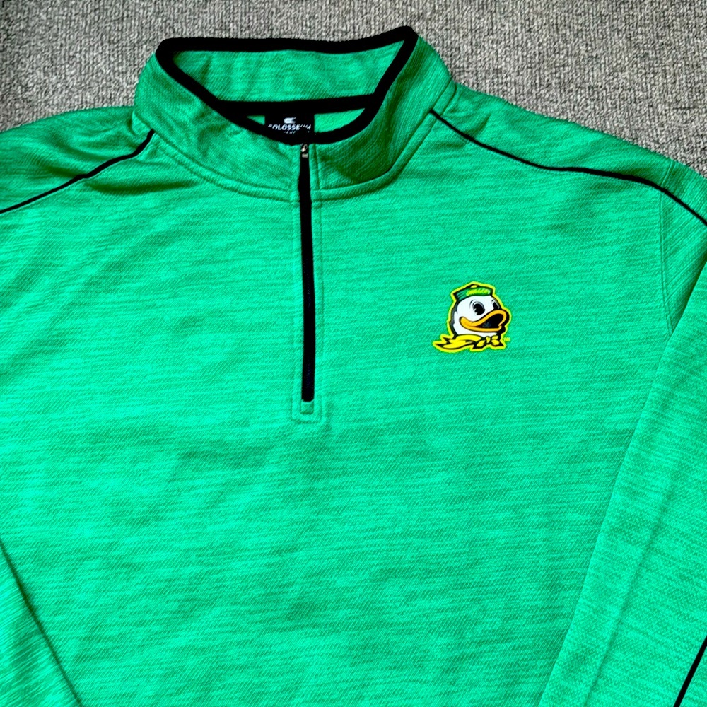 Colosseum Oregon Ducks 1/4 zip Pull Over Men’s Sz 2XL
